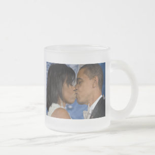 Taza De Cristal Esmerilado Barack Obama