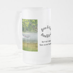 Taza De Cristal Esmerilado Barco Pesquero En Movimiento Mugre Muñeca Escarch