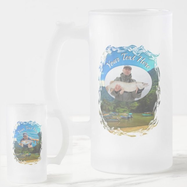 Taza De Cristal Esmerilado Barcos pesqueros del río Mismaloya 0344 (Subido por el creador)