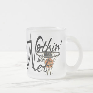 Taza De Cristal Esmerilado Básquetbol Mug