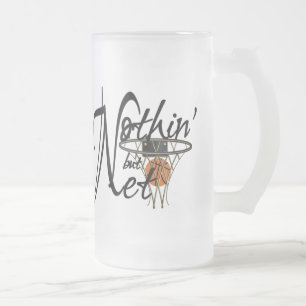 Taza De Cristal Esmerilado Básquetbol Mug