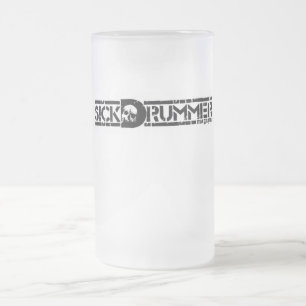Taza De Cristal Esmerilado Batería enfermo Mugazine