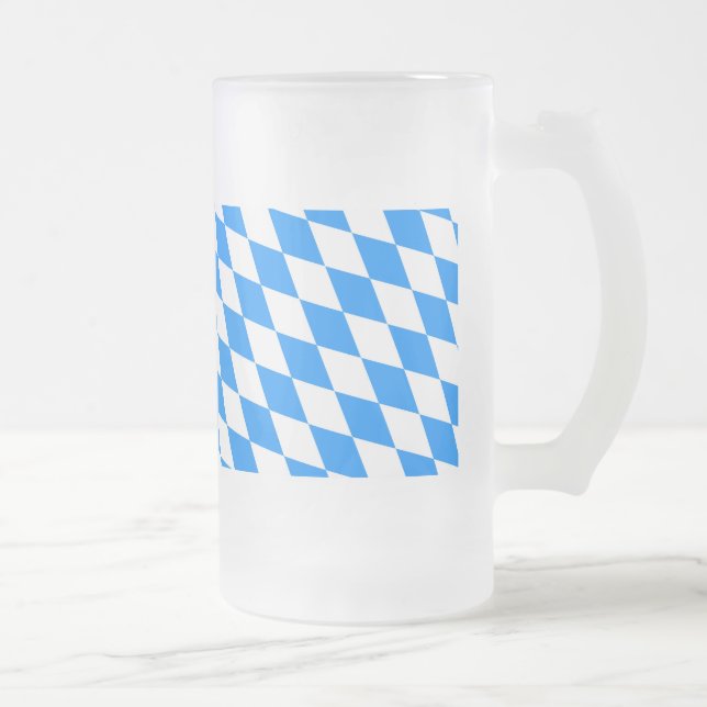 Taza De Cristal Esmerilado Baviera rombos estandartes (Derecha)