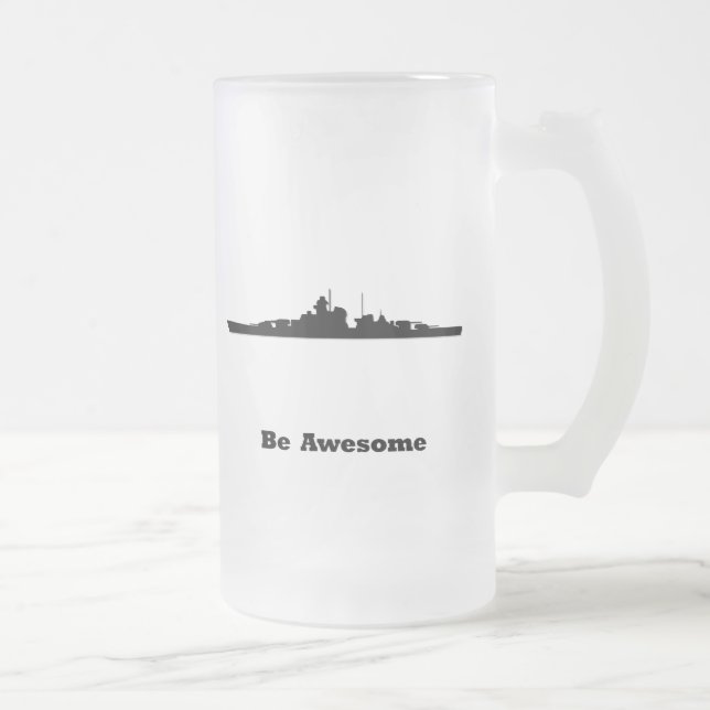 Taza De Cristal Esmerilado BB Be Awesome (Derecha)