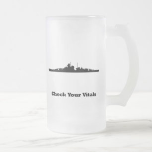 Taza De Cristal Esmerilado BB Check Vitals