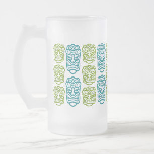 Taza De Cristal Esmerilado Beach Bar Fiesta Retro Tiki