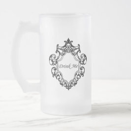 Taza De Cristal Esmerilado ¡Beba!