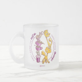 Taza De Cristal Esmerilado Beba el café, haz las cosas