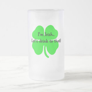 Taza De Cristal Esmerilado Bebamos a eso