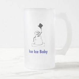 Taza De Cristal Esmerilado Bebé de hielo de nieve