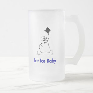Taza De Cristal Esmerilado Bebé de hielo de nieve