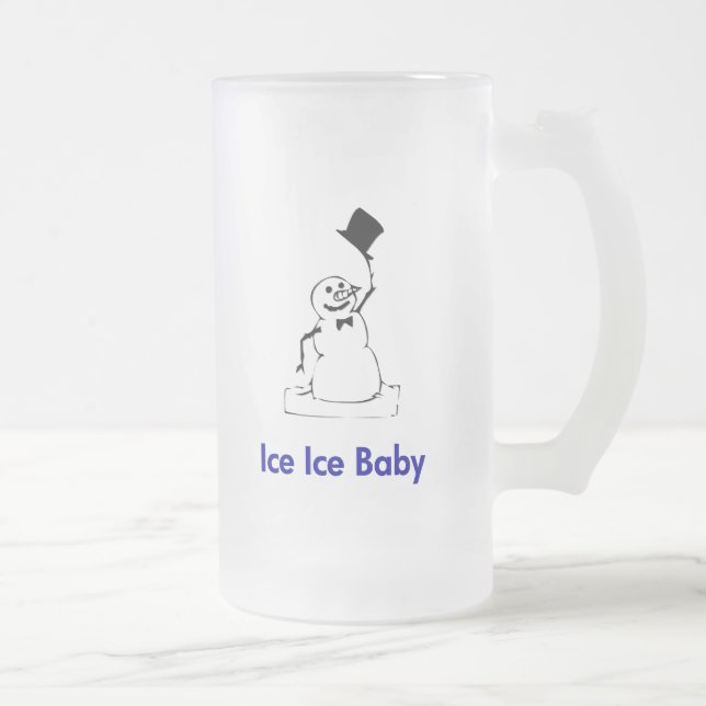 Taza De Cristal Esmerilado Bebé de hielo de nieve (Derecha)