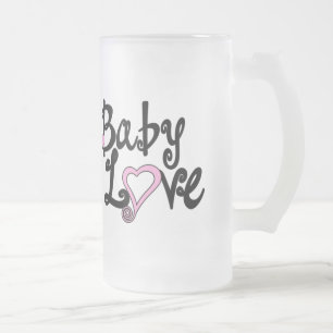 Taza De Cristal Esmerilado Bebé Love Mug
