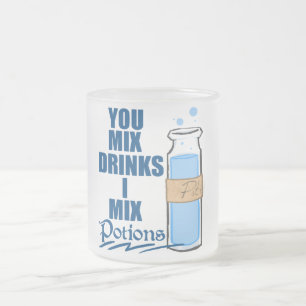 Taza De Cristal Esmerilado Bebedor de la poción
