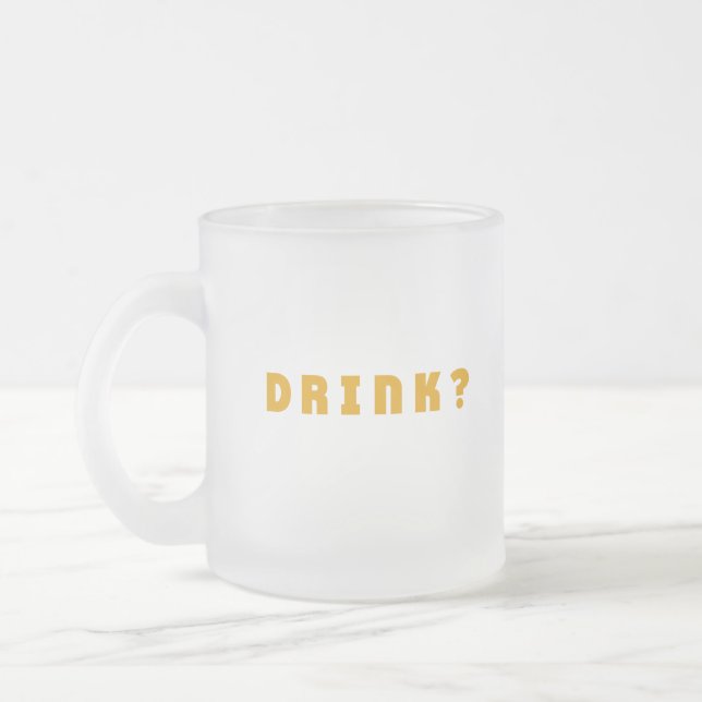 Taza De Cristal Esmerilado Beber alcohol (Izquierda)