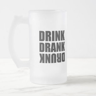 Taza De Cristal Esmerilado Beber borrachín