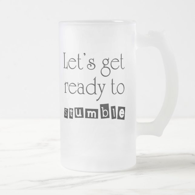 Taza De Cristal Esmerilado Beber cerveza divertida diciendo chiste roba regal (Derecha)
