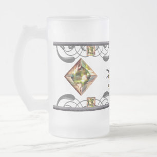 Taza De Cristal Esmerilado Bee Eater Bird