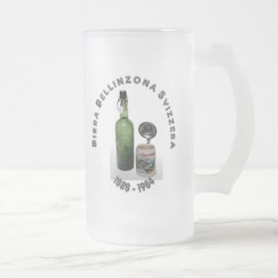 Taza De Cristal Esmerilado Beer Brewerie Mug