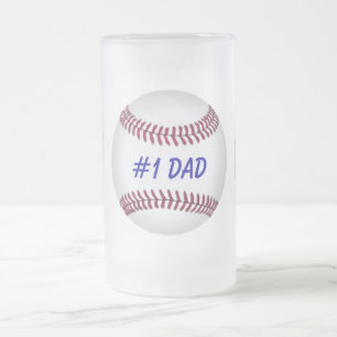 Taza De Cristal Esmerilado Beer Mug de Béisbol