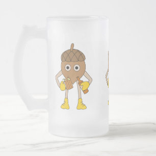 Taza De Cristal Esmerilado Beer Nut