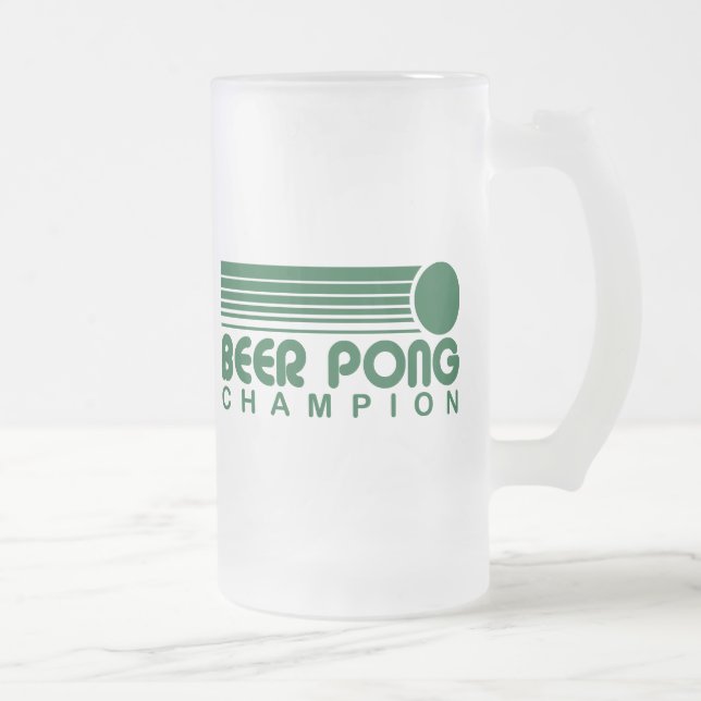 Taza De Cristal Esmerilado Beer Pong (Derecha)