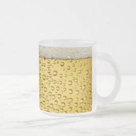 Taza De Cristal Esmerilado Beer Suds Bubbles Frost Glass Mug