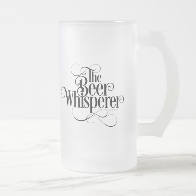 Taza De Cristal Esmerilado Beer Whisperer (Derecha)