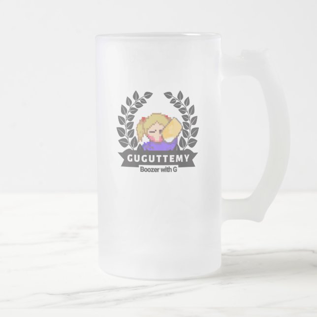 Taza De Cristal Esmerilado Beerjug withG (Derecha)