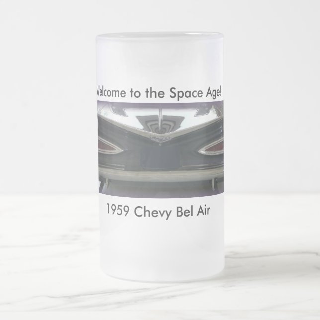 Taza De Cristal Esmerilado Bel Air 1959 de Chevy (Centro)
