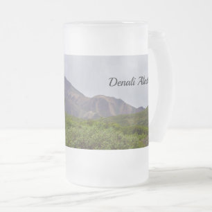 Taza De Cristal Esmerilado Belleza Bañada En Denali De Cerveza De Vidrio Esca