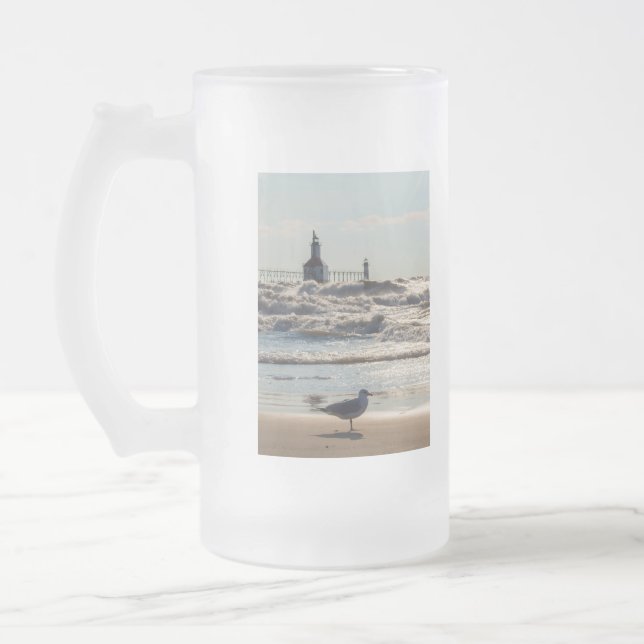 Taza De Cristal Esmerilado Belleza Y Fuerza (Izquierda)