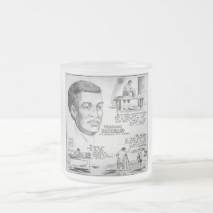 Taza De Cristal Esmerilado Benjamin Banneker: Científico negro y revolucionar