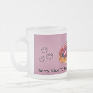 Taza De Cristal Esmerilado Berry Encantado De Comerte