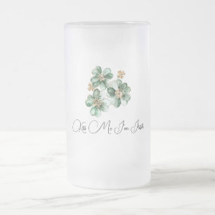 Taza De Cristal Esmerilado Bésame Soy Irlandés Verde Oro Día de San Patricio