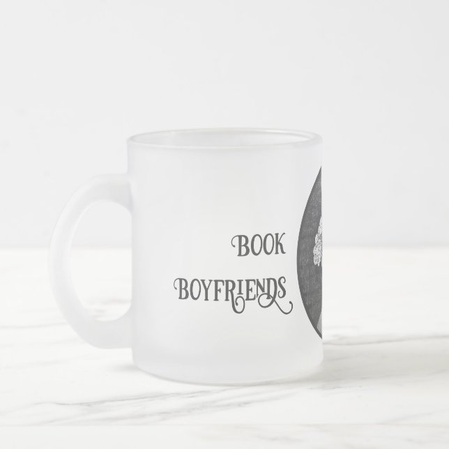 Taza De Cristal Esmerilado Beso del novio del libro (Izquierda)