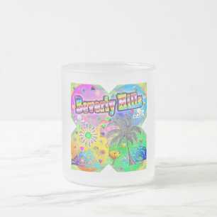 Taza De Cristal Esmerilado Beverly Hills Quadro Seasons Mug