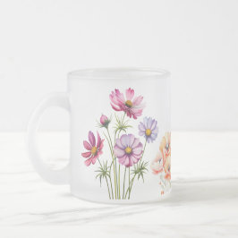 Taza De Cristal Esmerilado Biblia Floral Escarcha Verse Mug