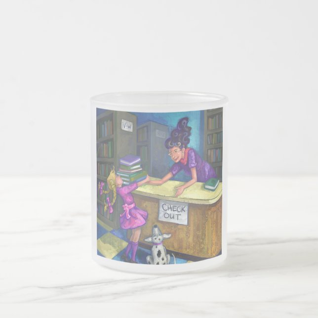 Taza De Cristal Esmerilado Biblioteca de imágenes (Centro)