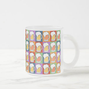 Taza De Cristal Esmerilado Bichos de arte pop de BEER