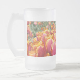 Taza De Cristal Esmerilado ¡Bien Hecho! Taza de Vidrio Esmerilado con Flor de