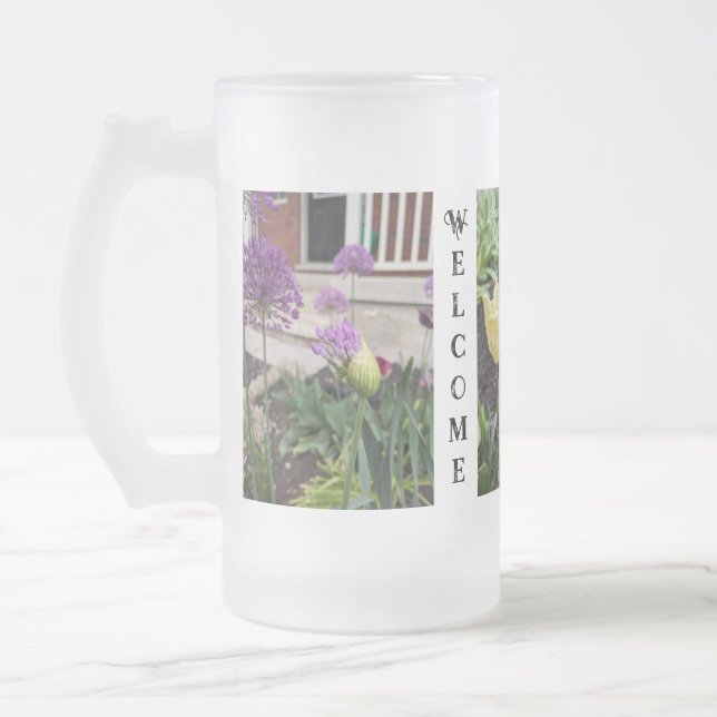 Taza De Cristal Esmerilado Bienvenidos 2024 Frosted Mug de RoseWrites (Izquierda)