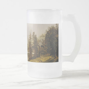 Taza De Cristal Esmerilado Bierstadt Albert Merced River Yosemite Valley