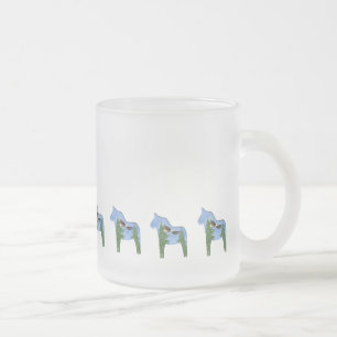 Taza De Cristal Esmerilado Big Eagle Dala Caballo Ciego Caliente Mug