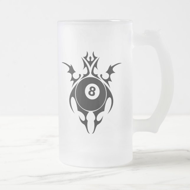 Taza De Cristal Esmerilado billares. tribal (Derecha)