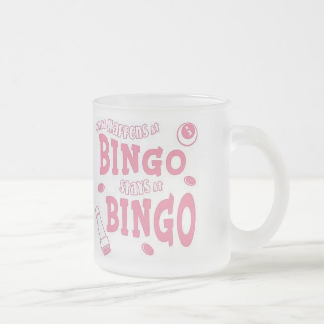 Taza De Cristal Esmerilado Bingo 2 Gift Mug (Derecha)