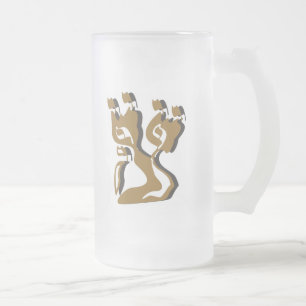 Taza De Cristal Esmerilado Bird