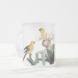 Taza De Cristal Esmerilado Bird Love Mugs