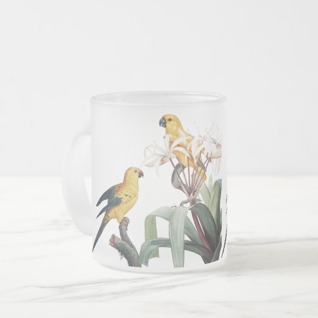 Taza De Cristal Esmerilado Bird Love Mugs (Anverso izquierdo)