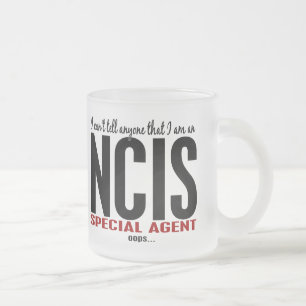 Taza De Cristal Esmerilado Biselo digo a cualquier persona el agente de NCIS